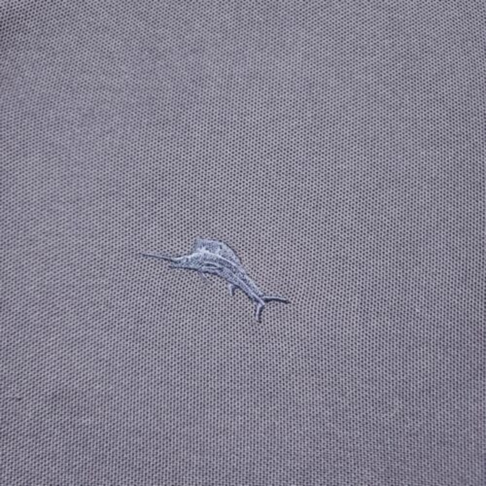 Tommy Bahama Polo Shirt Mens Large Blue 82% Pima Cotton Solid - Picture 4 of 14